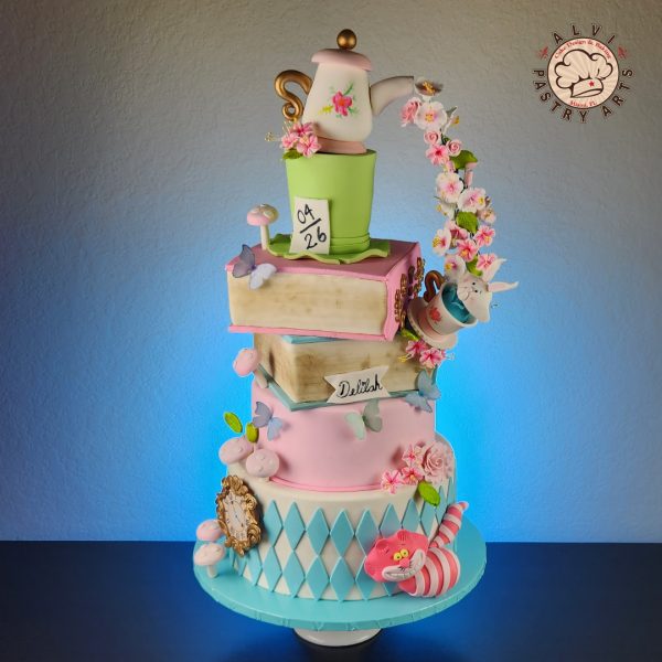 Alice in wonderland Theme Cake